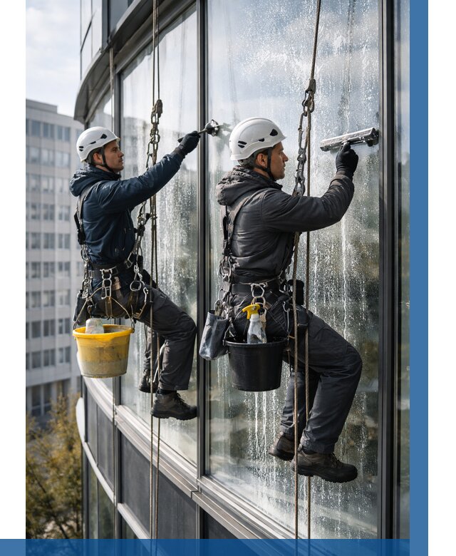 Мойка панорамных окон в Сорочинске от 361 р. заказать у ВЫСОТНИК-Срч
