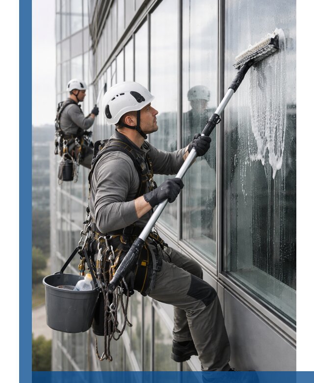 Высотная мойка сплошного остекления с выездом в Сорочинске