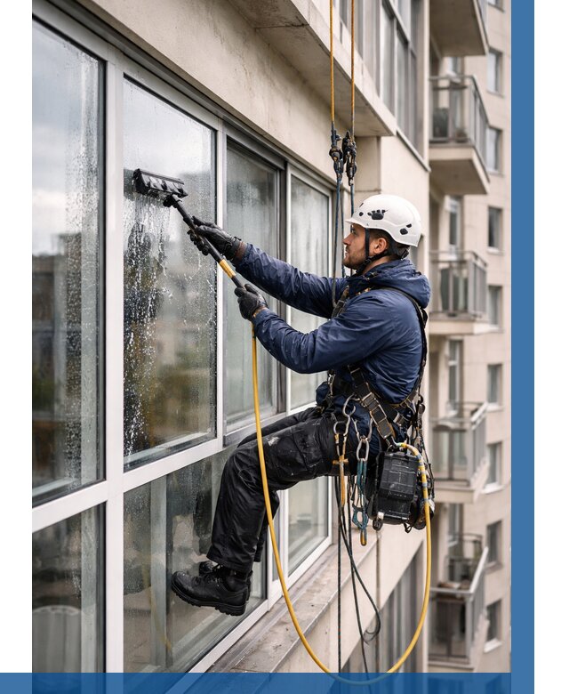 Мойка балконного остекления в Сорочинске от 3615 р. | ВЫСОТНИК-Срч