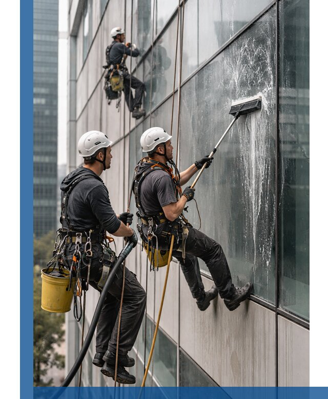Профессиональная высотная мойка фасадов зданий в Сорочинске