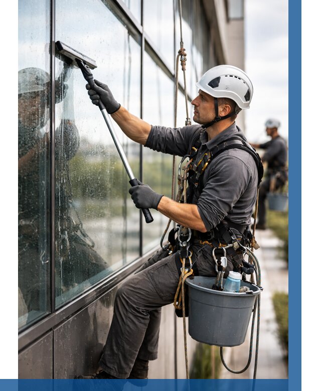Мойка стеклянных фасадов в Сорочинске от 207 р. | ВЫСОТНИК-Срч