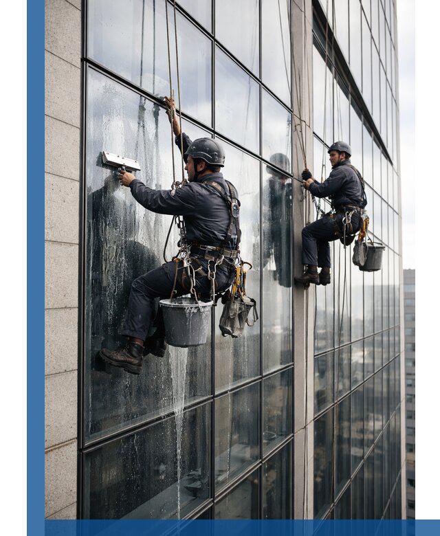 Профессиональная мойка стеклянных фасадов зданий в Сорочинске