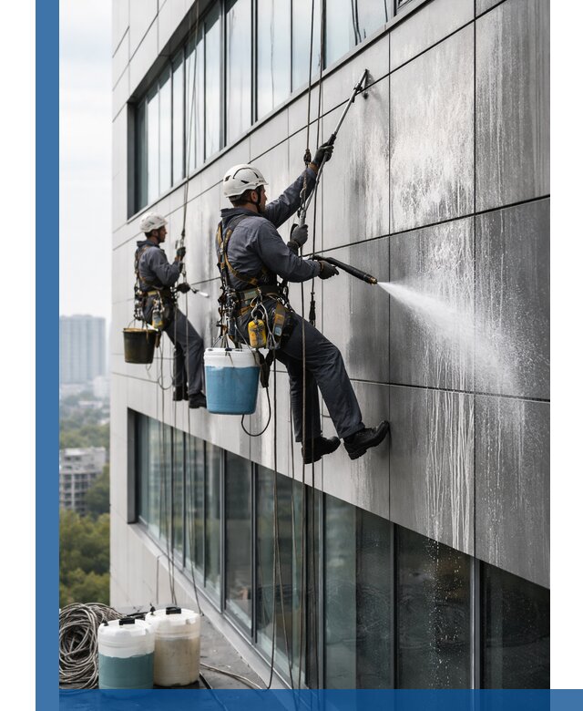 Профессиональная мойка вентилируемых фасадов в Сорочинске