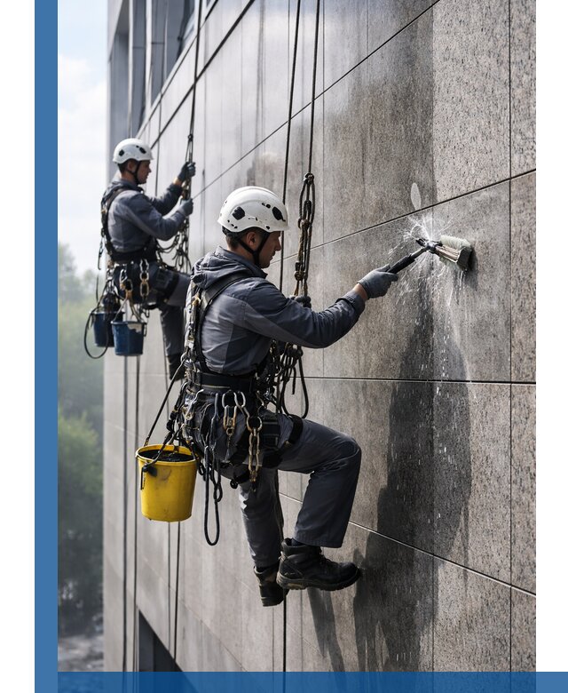 Профессиональная мойка фасада из керамогранита в Сорочинске