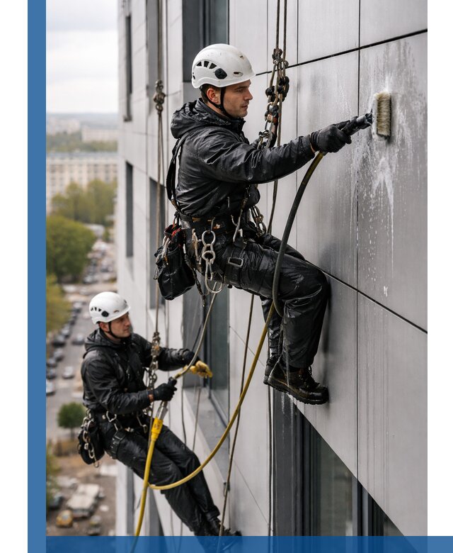 Профессиональная мойка фасада из композита в Сорочинске