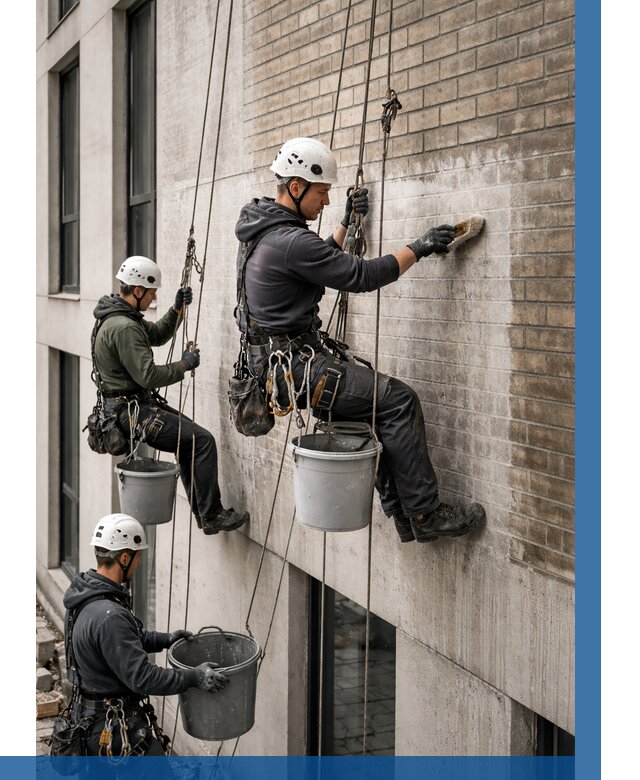 Удаление высолов с фасада в Сорочинске от 258 р. | ВЫСОТНИК-Срч