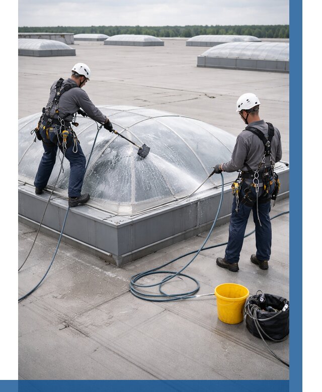 Мойка зенитных фонарей в Сорочинске, заказать от 4648 р. | ВЫСОТНИК-Срч