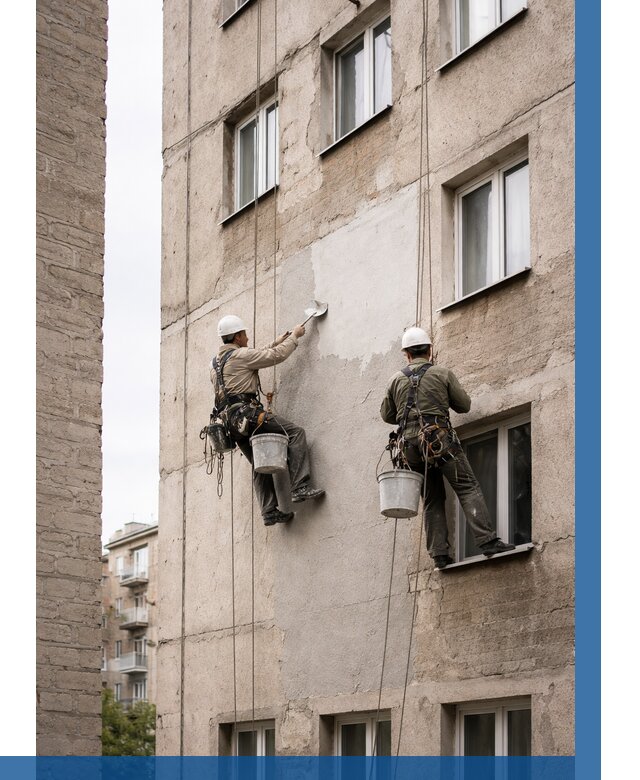 Косметический ремонт фасада в Сорочинске от 1136 р. | ВЫСОТНИК-Срч