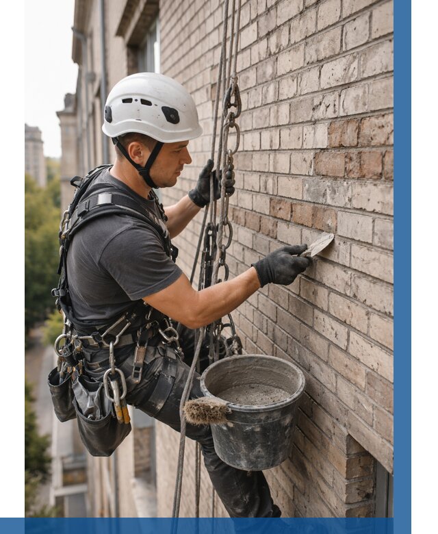 Ремонт кирпичной кладки фасада в Сорочинске от 1859 р. | ВЫСОТНИК-Срч