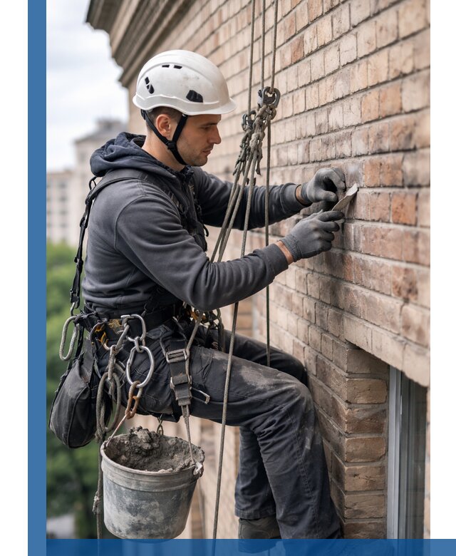 Качественный ремонт кирпичной кладки фасада в Сорочинске с гарантией