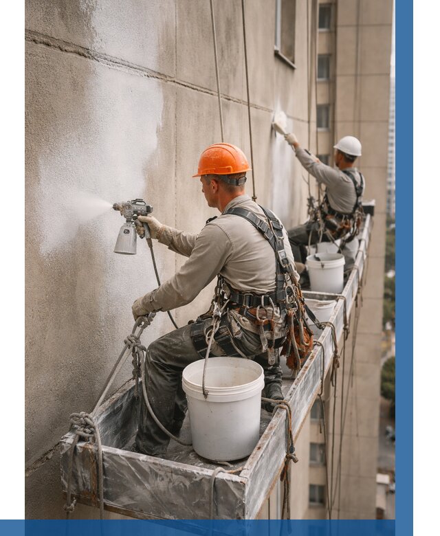 Грунтовка фасада на высоте в Сорочинске от 124 р. | ВЫСОТНИК-Срч