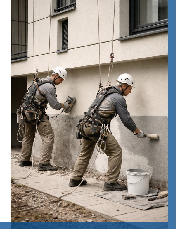 Окраска цоколя здания в Сорочинске от 465 р. под ключ | ВЫСОТНИК-Срч