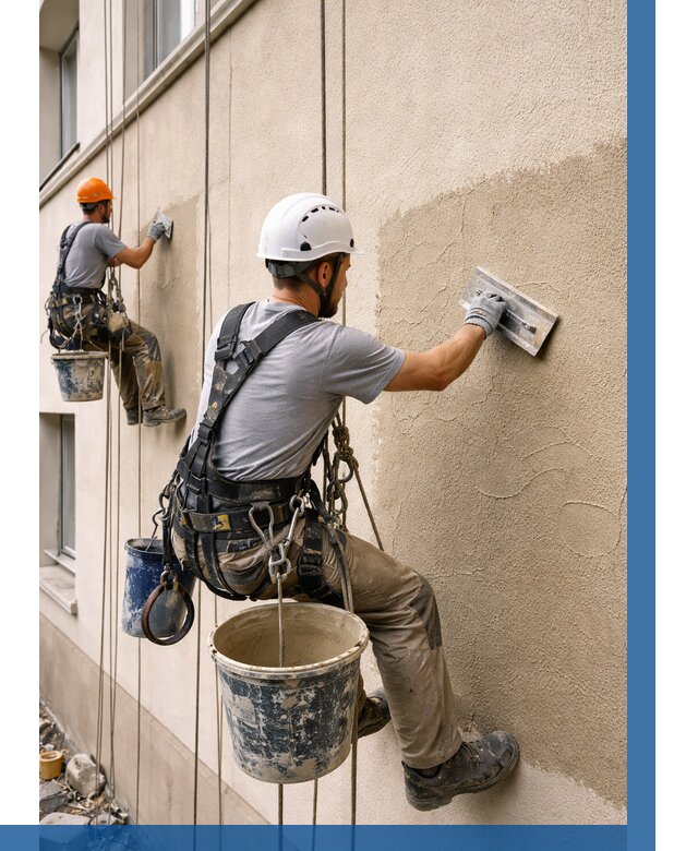 Декоративная штукатурка фасада в Сорочинске от 1239 р. | ВЫСОТНИК-Срч