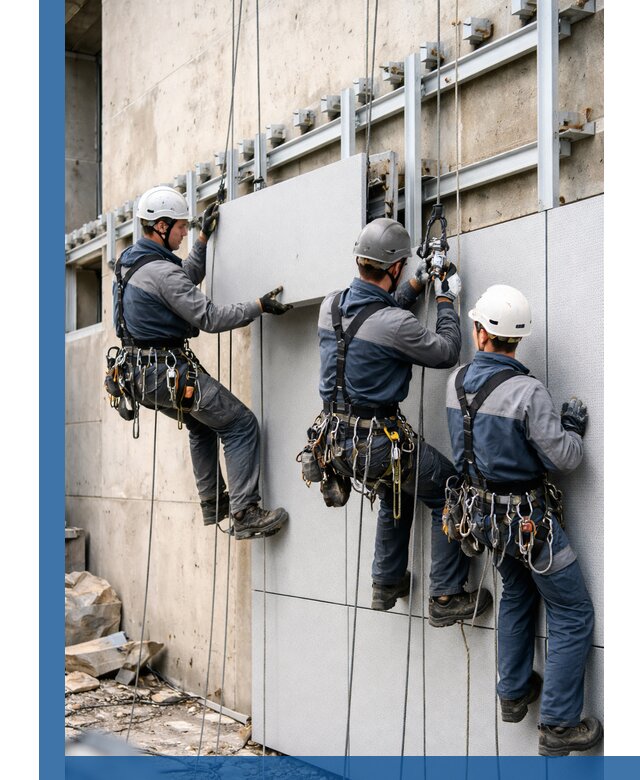 Монтаж вентилируемого фасада в Сорочинске под ключ с гарантией качества