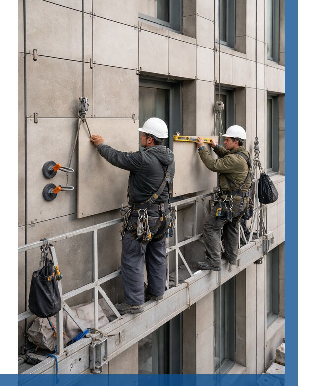 Монтаж керамогранита на фасад в Сорочинске от 2582 р. | ВЫСОТНИК-Срч