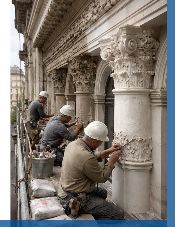 Реставрация фасадной лепнины в Сорочинске от 2582 р. | ВЫСОТНИК-Срч