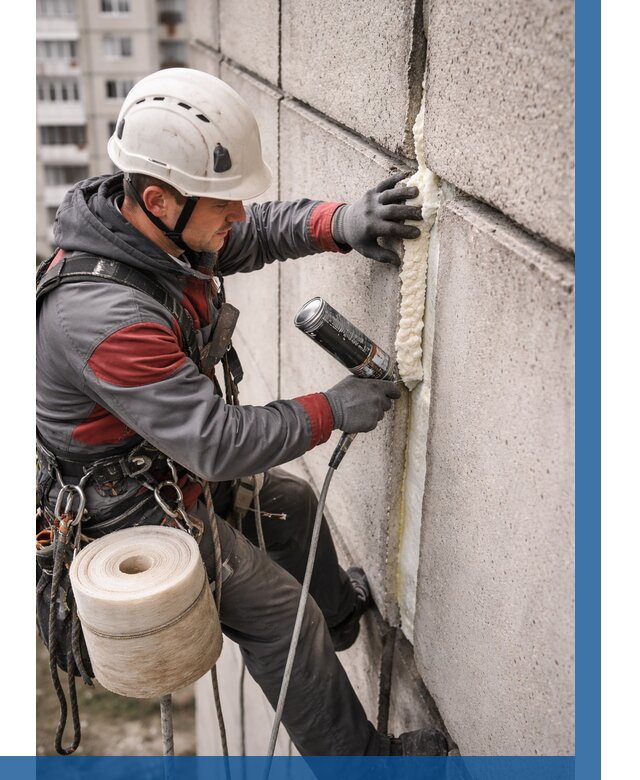 Утепление межпанельных швов в Сорочинске от 723 р. | ВЫСОТНИК-Срч