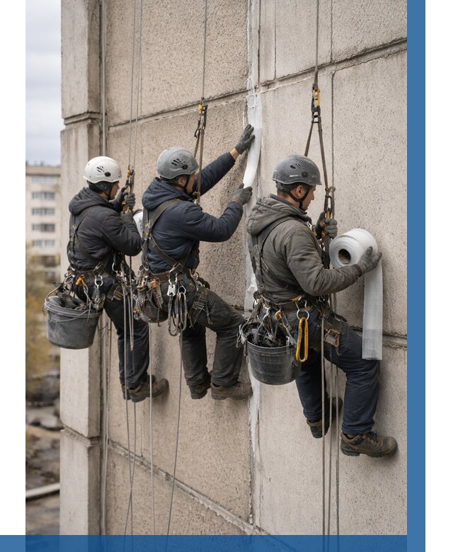 Ремонт межпанельных швов в Сорочинске от 775 р. | ВЫСОТНИК-Срч