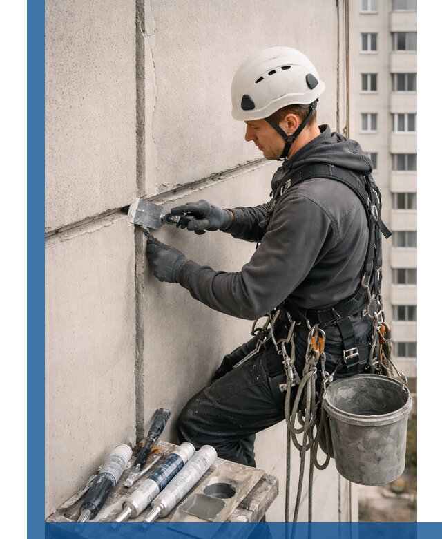 Ремонт межпанельных швов в Сорочинске герметизация и восстановление
