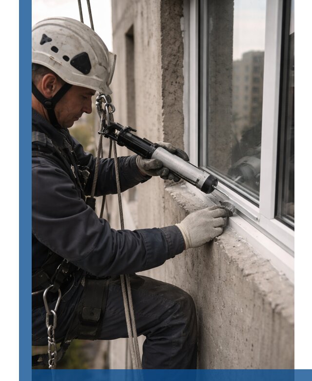 Герметизация оконных швов снаружи в Сорочинске профессионально