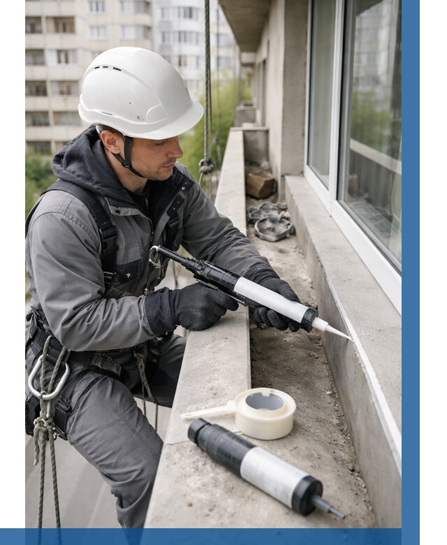 Герметизация швов лоджии в Сорочинске от 4648 р. | ВЫСОТНИК-Срч