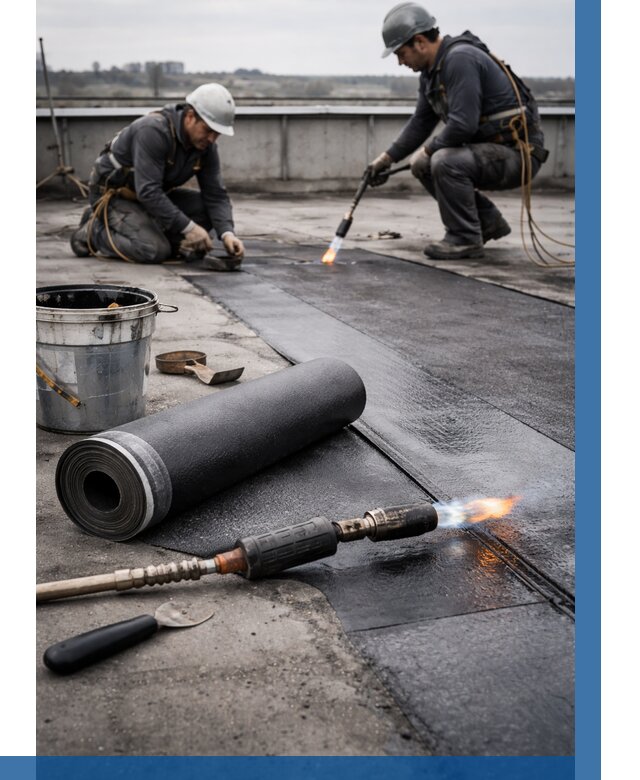 Ремонт рулонной кровли в Сорочинске от 671 р. | ВЫСОТНИК-Срч