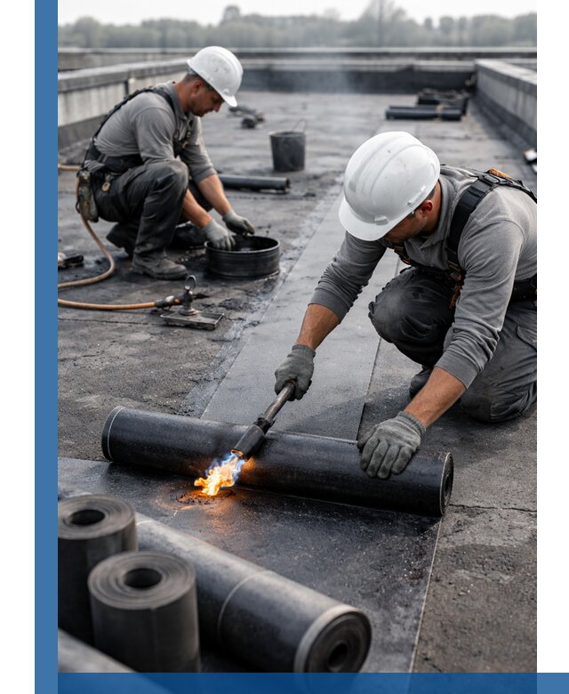 Ремонт рулонной кровли в Сорочинске герметизация и восстановление