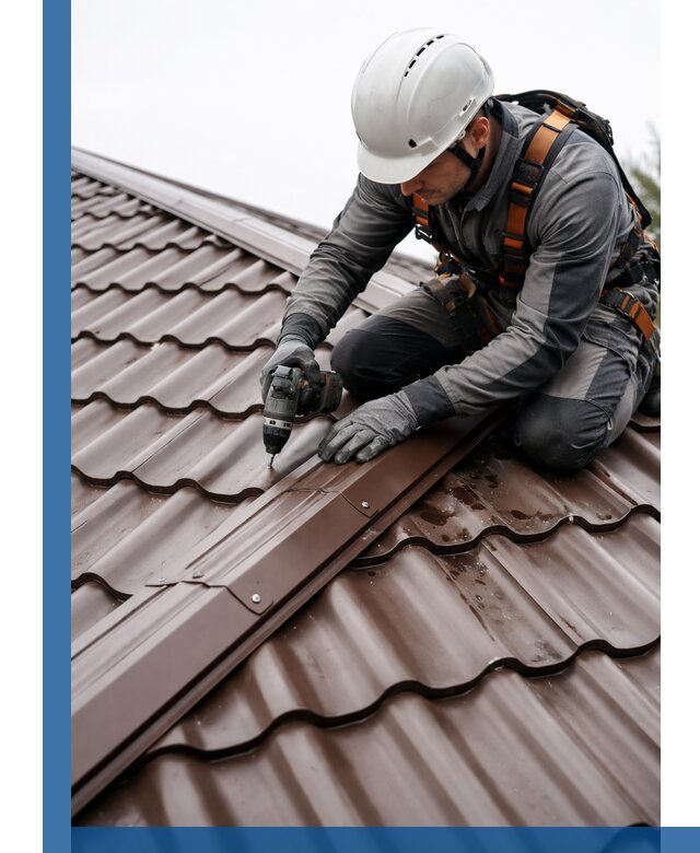 Ремонт металлочерепицы на крыше в Сорочинске профессионально