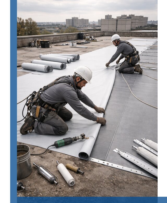 Монтаж мембранной кровли в Сорочинске для промышленных зданий