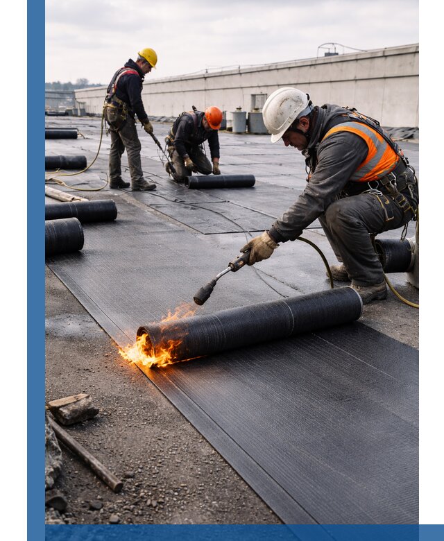 Монтаж наплавляемой кровли в Сорочинске профессионально