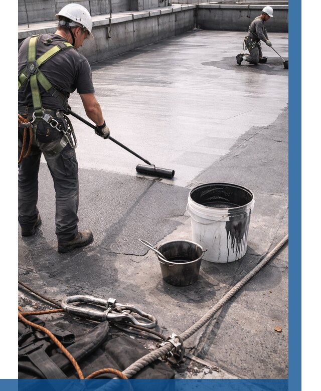 Гидроизоляция кровли жидкой резиной в Сорочинске от 516 р. | ВЫСОТНИК-Срч