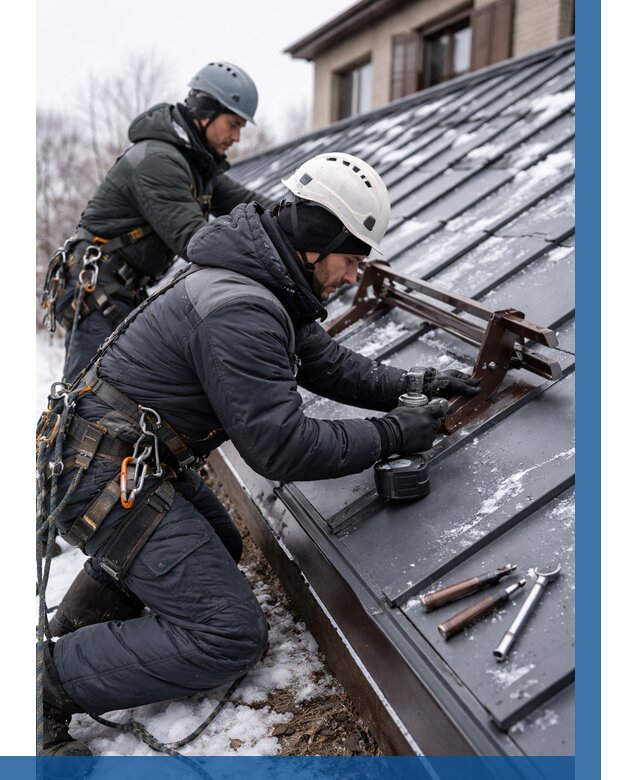 Монтаж снегозадержателей в Сорочинске от 465 р. | ВЫСОТНИК-Срч