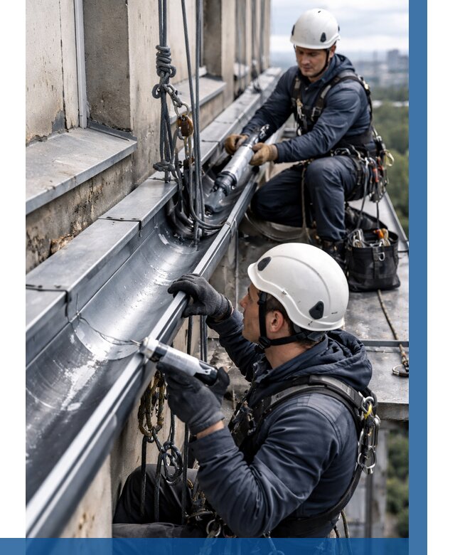 Ремонт водосточных желобов в Сорочинске от 6713 р. | ВЫСОТНИК-Срч