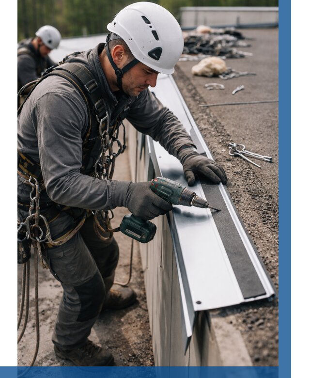 Монтаж капельника на кровле в Сорочинске от 310 р. | ВЫСОТНИК-Срч