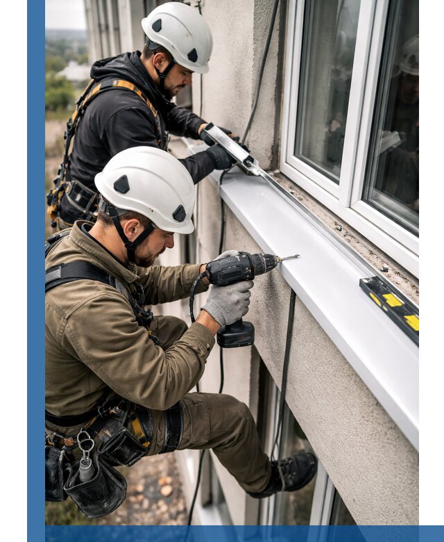 Профессиональный монтаж оконных отливов и отведения воды в Сорочинске