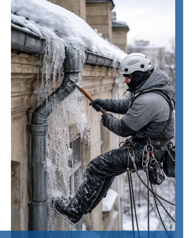 Очистка водостоков от льда в Сорочинске от 3615 р. | ВЫСОТНИК-Срч