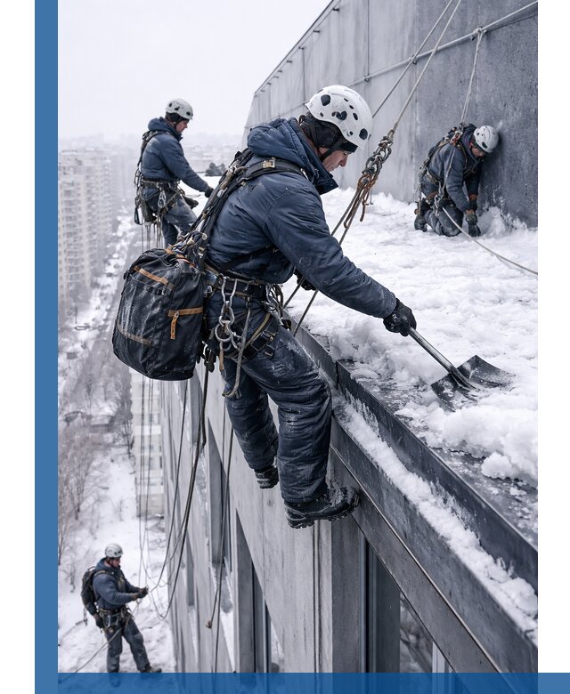 Абонентское обслуживание кровли зимой в Сорочинске регулярный уход