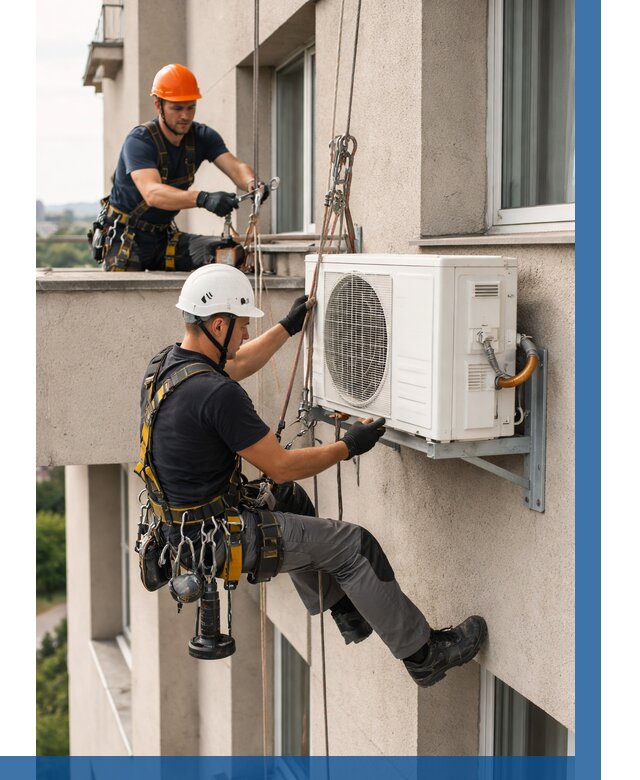 Монтаж внешнего блока кондиционера в Сорочинске от 6713 р. | ВЫСОТНИК-Срч