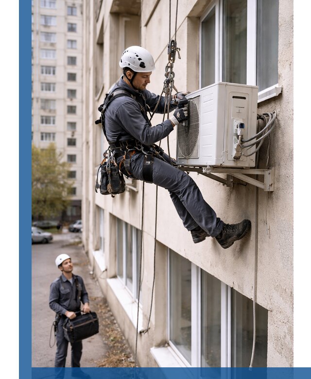 Демонтаж внешнего блока кондиционера в Сорочинске профессионально