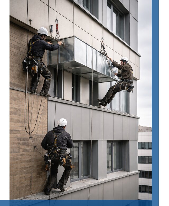 Монтаж воздуховодов на фасаде в Сорочинске от 1549 р. | ВЫСОТНИК-Срч