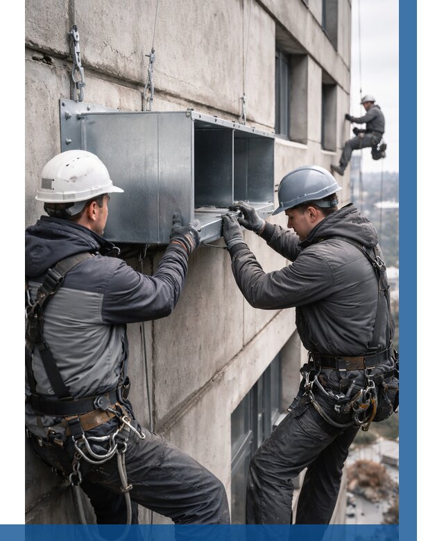 Монтаж вентиляционных коробов в Сорочинске от 3098 р. | ВЫСОТНИК-Срч