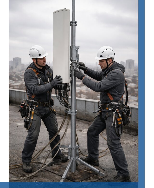 Монтаж антенн связи на крыше в Сорочинске от 8779 р. | ВЫСОТНИК-Срч