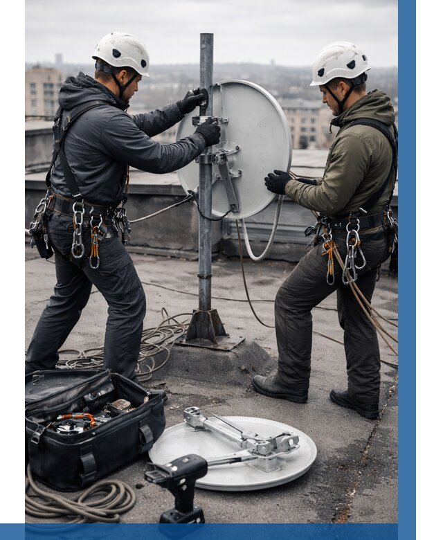 Демонтаж антенн на крыше в Сорочинске от 4648 р. | ВЫСОТНИК-Срч