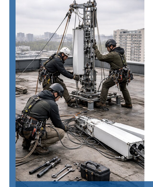 Демонтаж антенн на крыше зданий в Сорочинске с гарантией