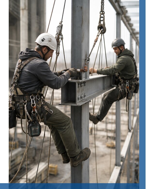 Монтаж металлоконструкций на высоте в Сорочинске от 3615 р. | ВЫСОТНИК-Срч