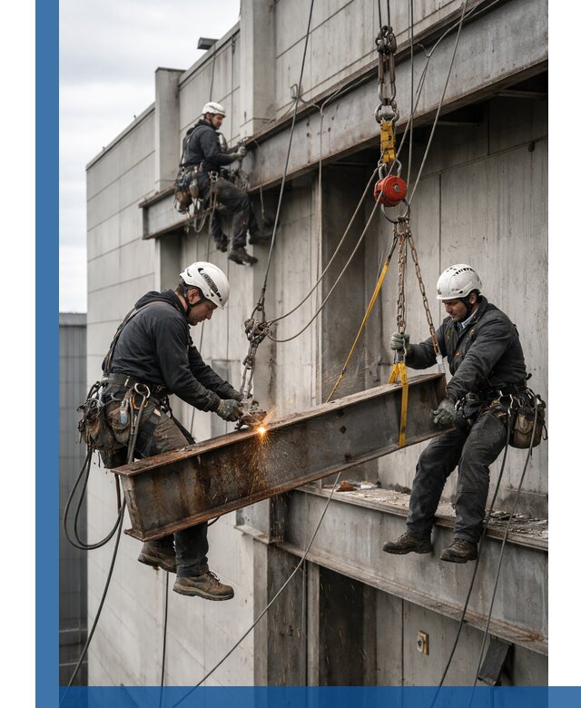 Демонтаж металлоконструкций на высоте в Сорочинске под ключ