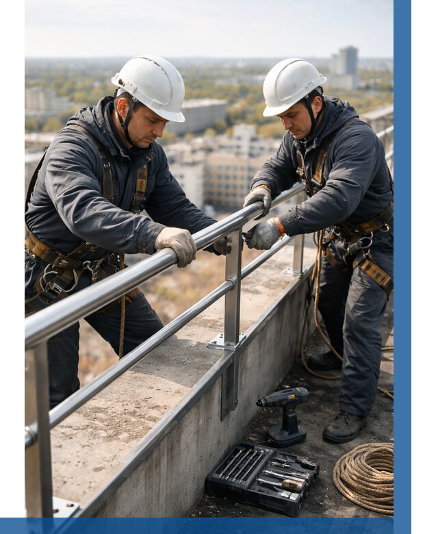 Монтаж перил на высоте в Сорочинске от 2582 р. | ВЫСОТНИК-Срч