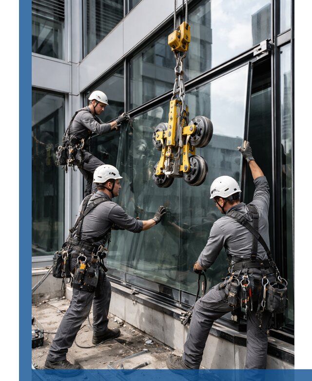 Структурное остекление фасадов в Сорочинске монтаж и обслуживание