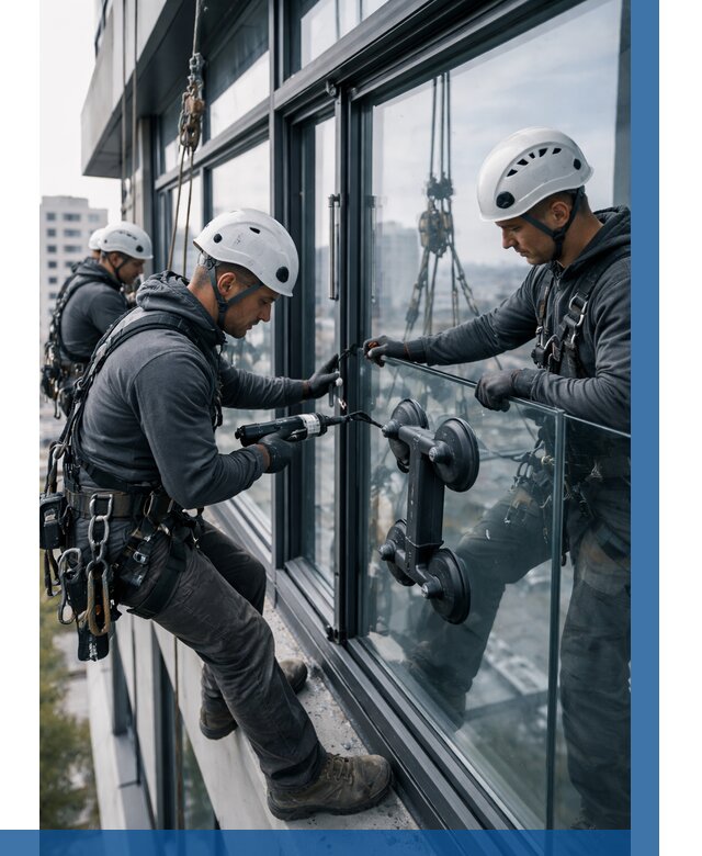 Витражное остекление зданий в Сорочинске от 3615 р. | ВЫСОТНИК-Срч