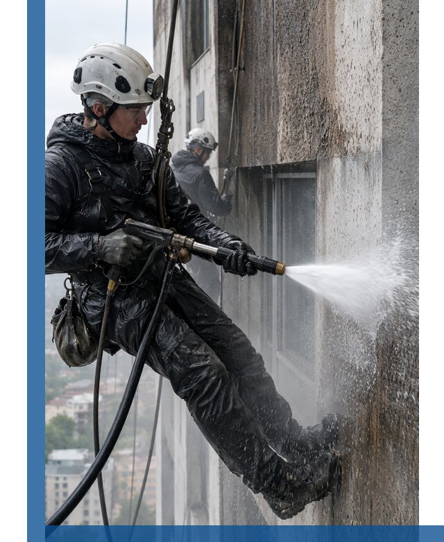 Гидроструйная очистка фасадов и конструкций в Сорочинске